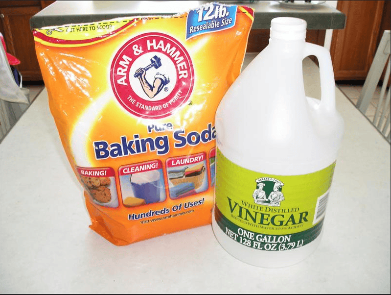 vinegar and baking powder drain cleaner